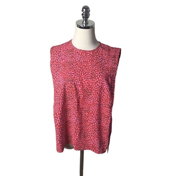 Ted Baker 2 Meika Top US 6 Boxy Sleeveless Strong Shoulder Preppy NEW $130 - Picture 4 of 9
